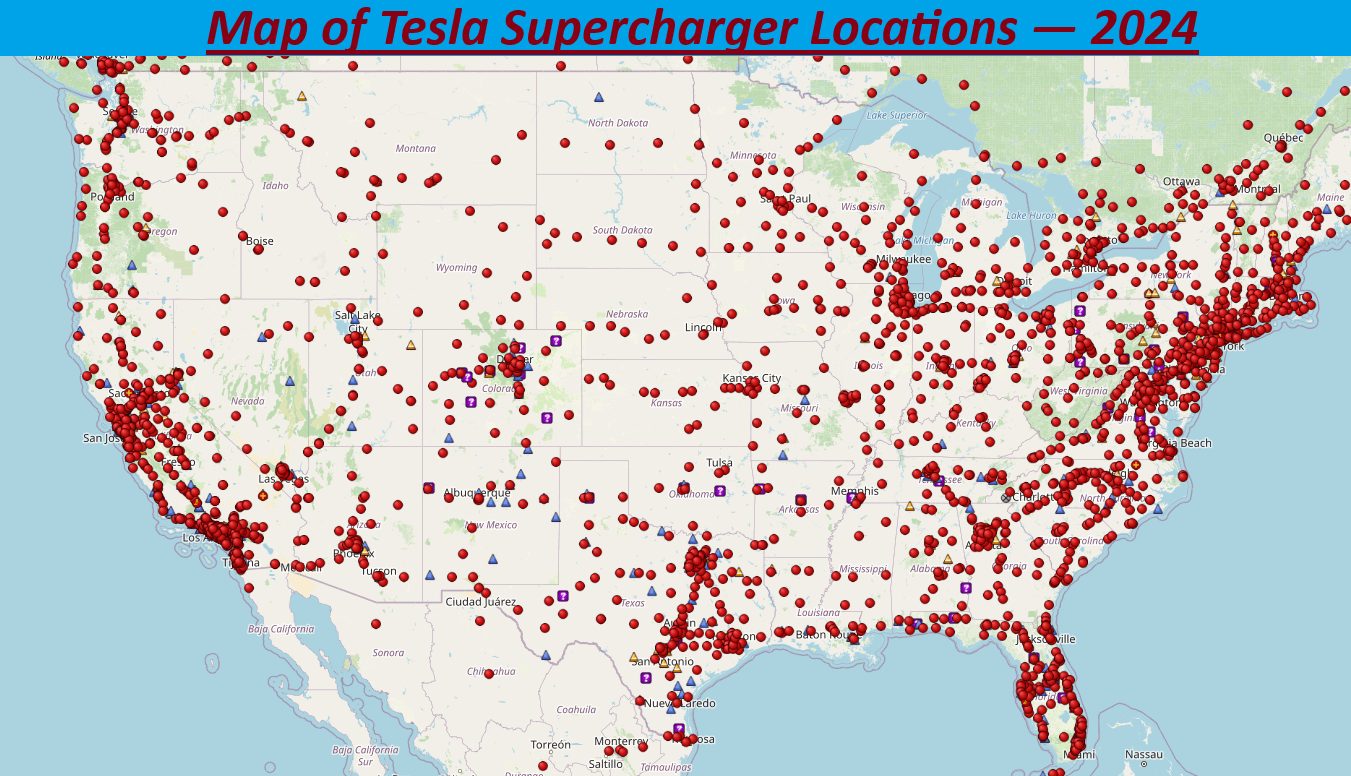 Supercharger Map location